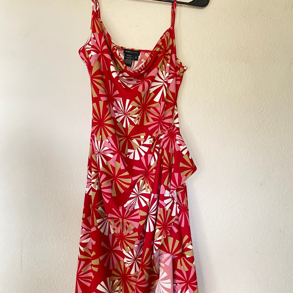 BCBGMAXAZRIA Red Flowy Dress